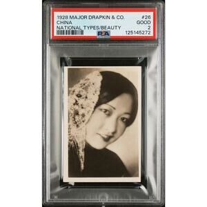 RARE 1928 Major Drapkin & CO Anna May Wong PSA 2 First Card RC, Shanghai Express